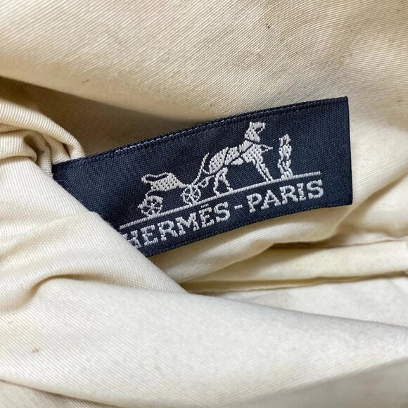 HERMES Bolide Pouch 20 - Orange Beige Canvas Leather None Pouch 146-082325 - Picture 9 of 9